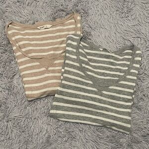Old Navy Striped Henley's - Package of 2